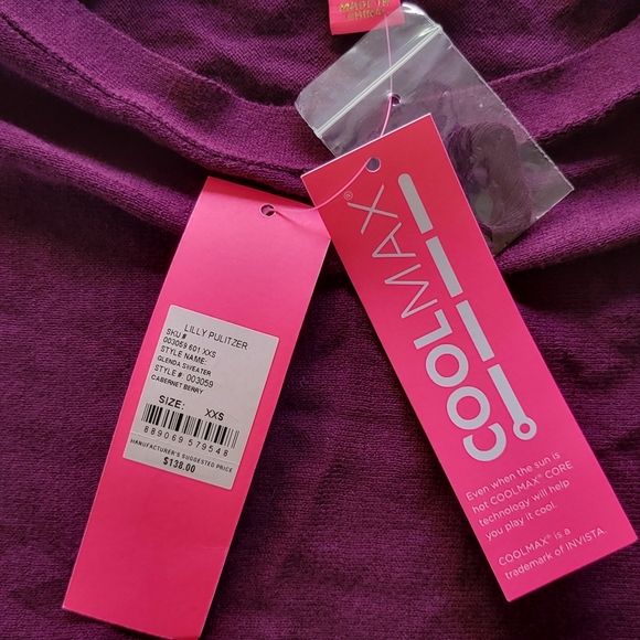 Lilly Pulitzer Glenda Sweater Vibrant Purple - Picture 4 of 7